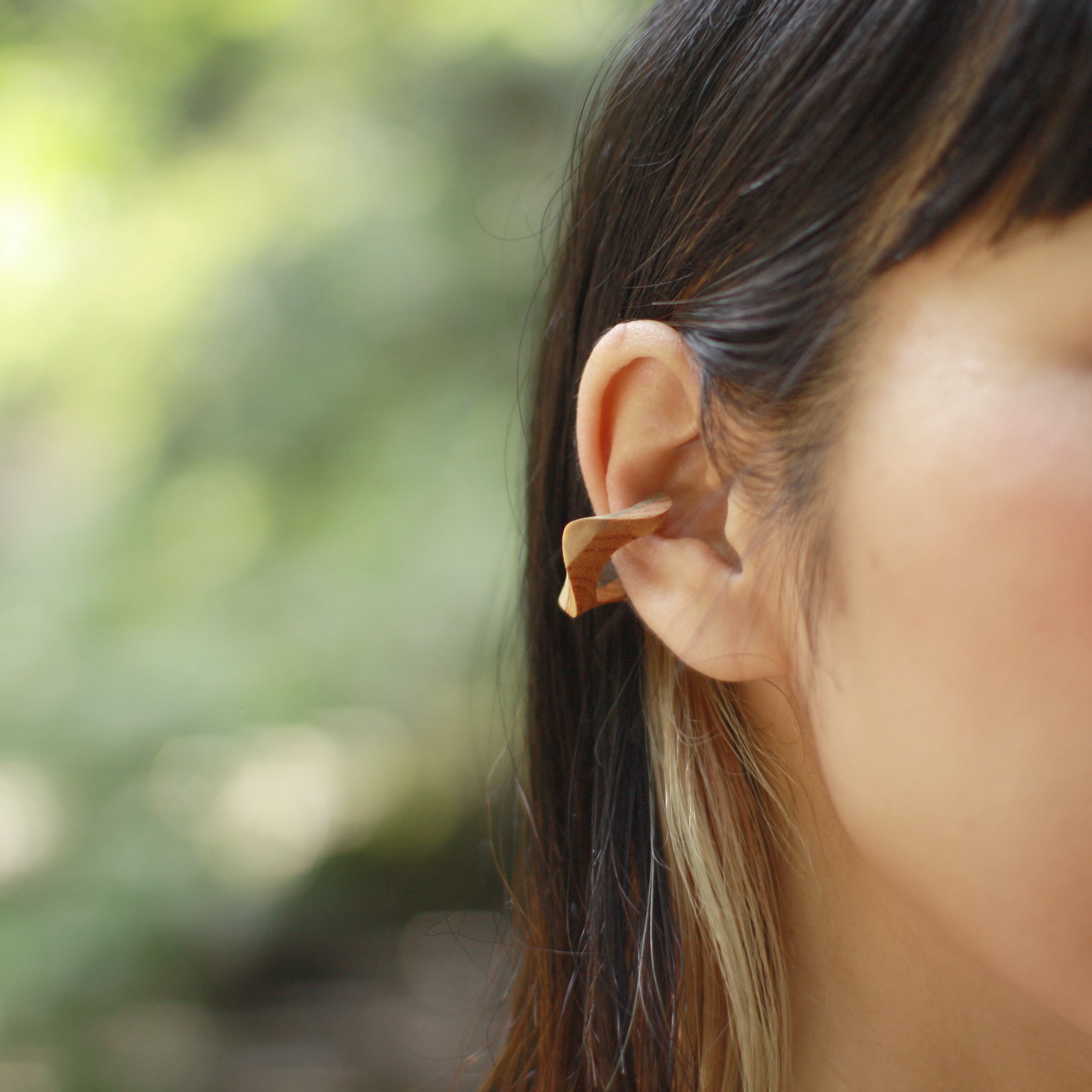 寄木のイヤーカフ なみうち | su