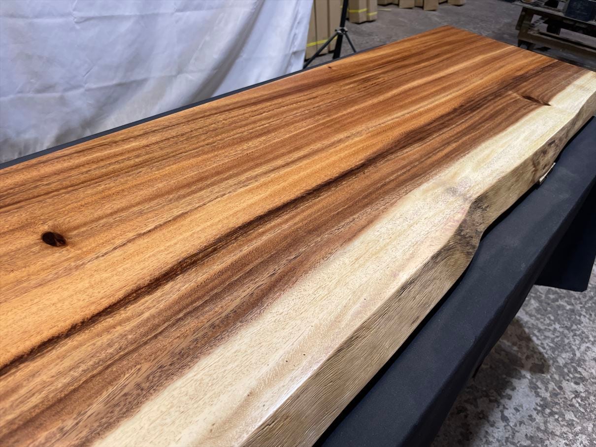 モンキーポッド3834 一枚板無垢 乾燥材 1430x390-380x50mm