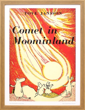 ムーミン 北欧 All Things Commerce「ムーミン谷の彗星」送料無料 フレーム 展示用フック付アートポスター 絵画 インテリア アート