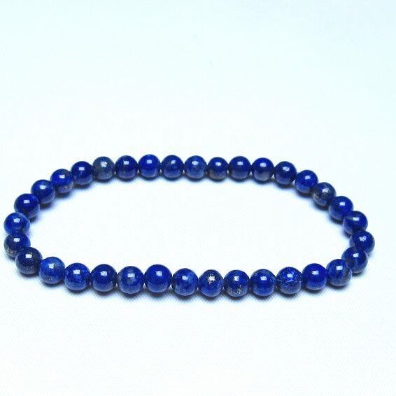 ラピスラズリ ブレスレット 5mm 一点物 メール便可 [M便 1/10] 111-48263