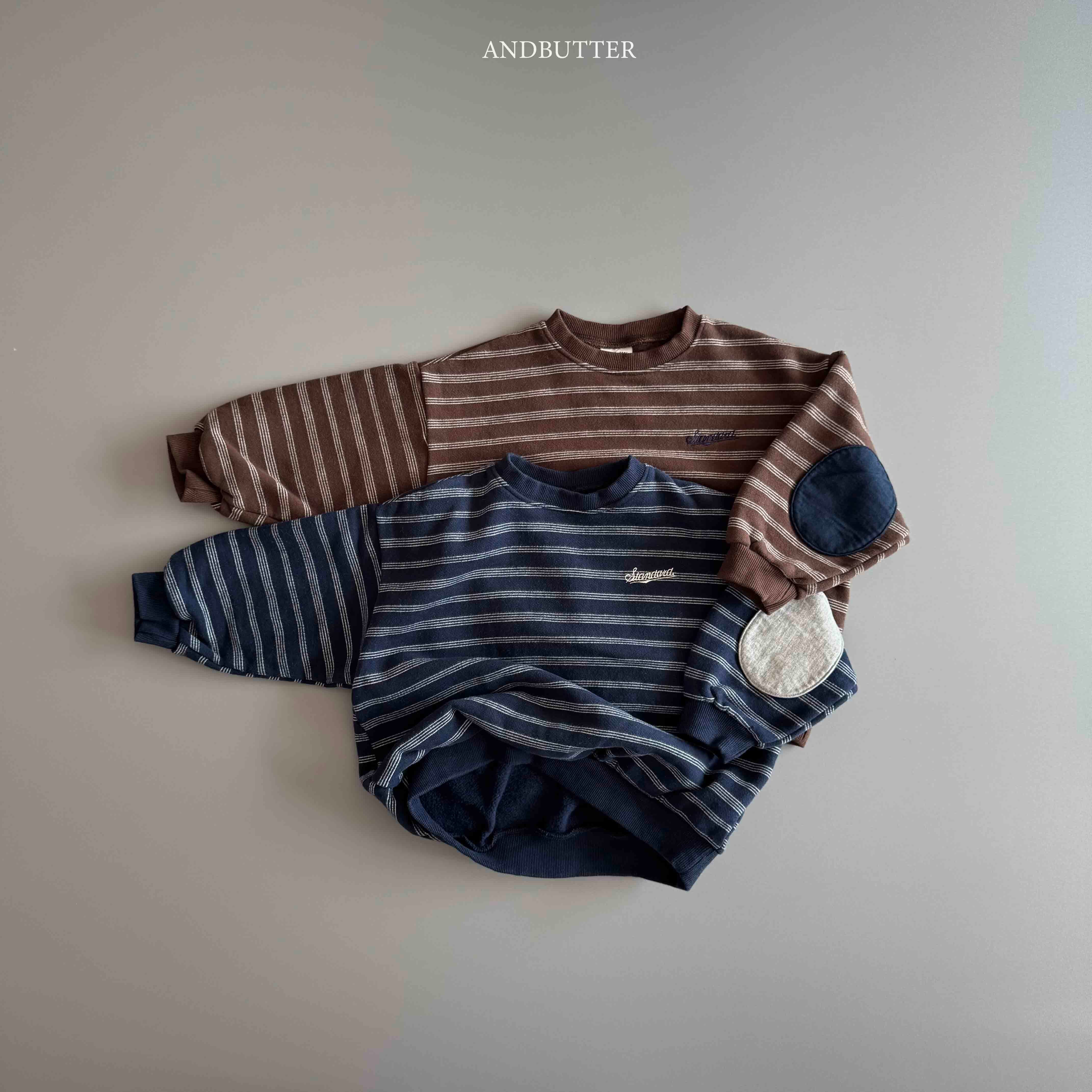 ※11/16まで5%OFF予約【&butter】boarder crew neck T/S-JM