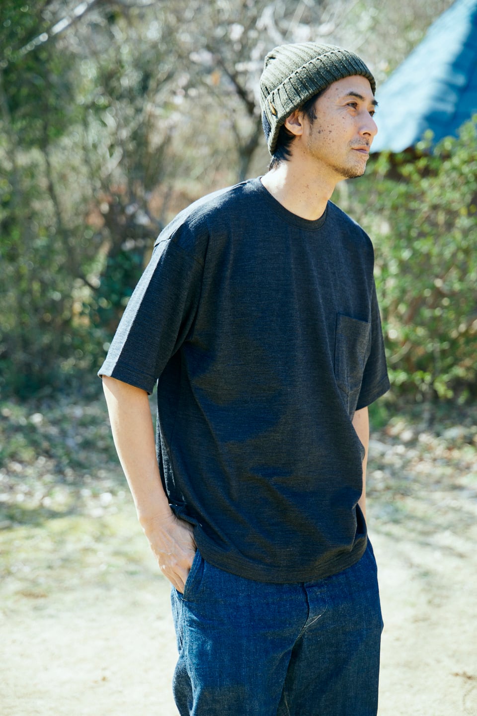 Merino Wool Big Size Pocket T-Shirts | tspecgear