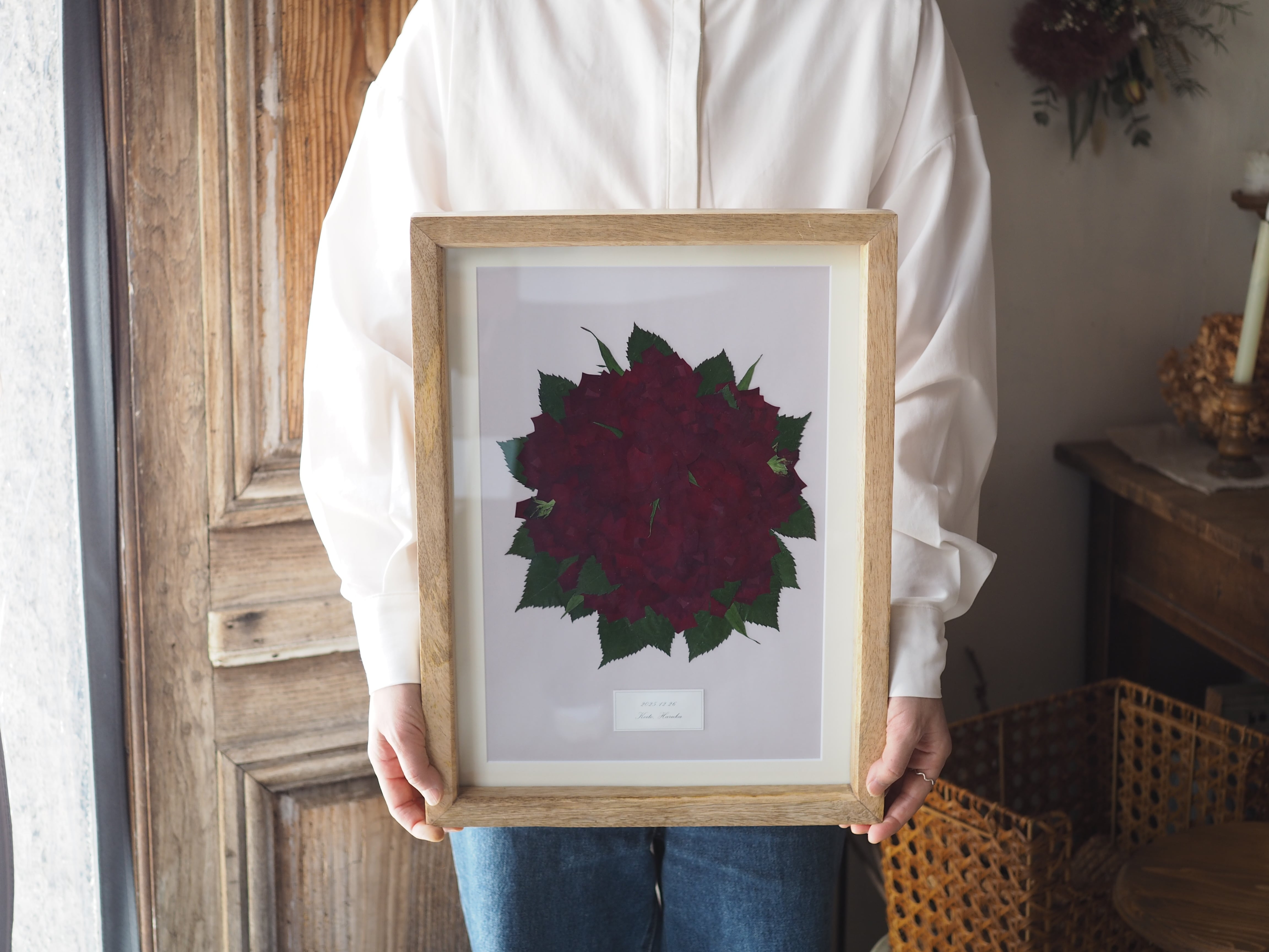 予約商品】押し花〈A3サイズ〉 生花から押し花に仕立てるオーダー