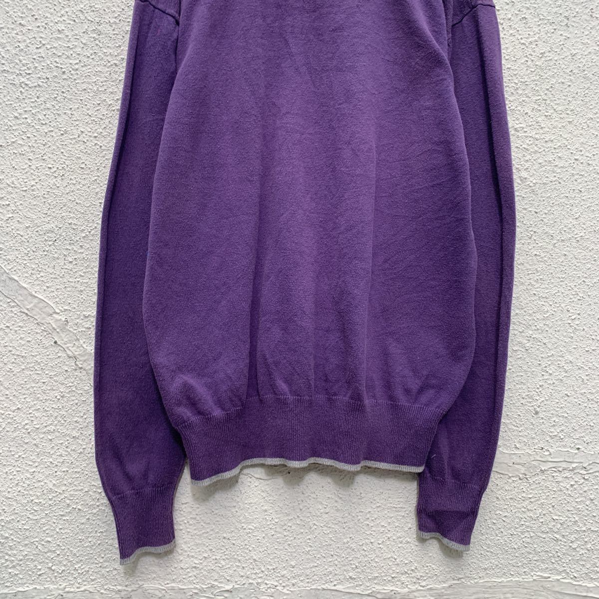 SMITH&JONES コットン ニット セーター レディース L パープル