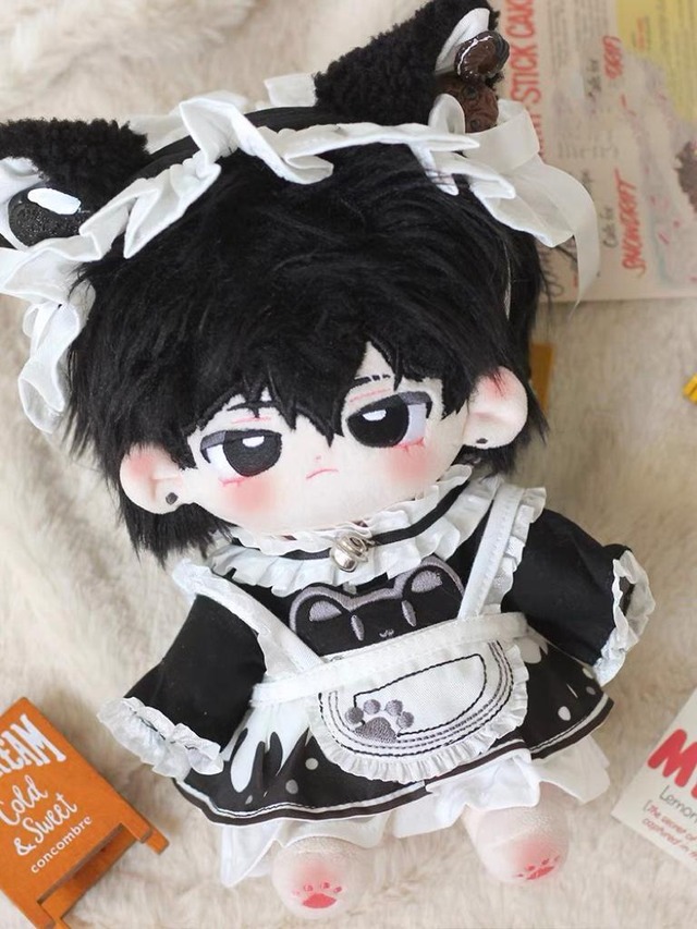 メイド ロリータ 着せ替え 洋服セット 靴付き ぬいぐるみ服 20cm 激 