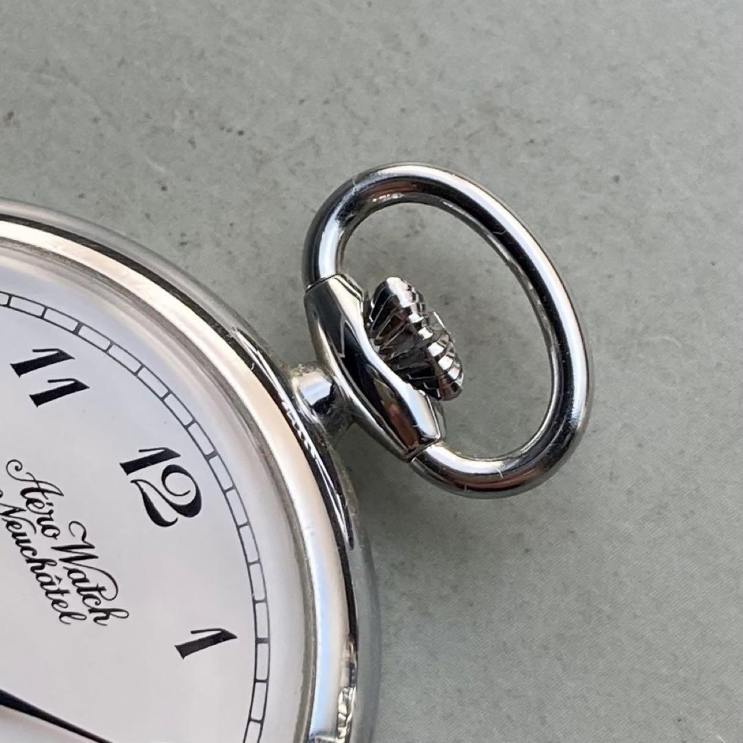 美品・動作品】エアロ AERO アンティーク 懐中時計 手巻き スイス | か
