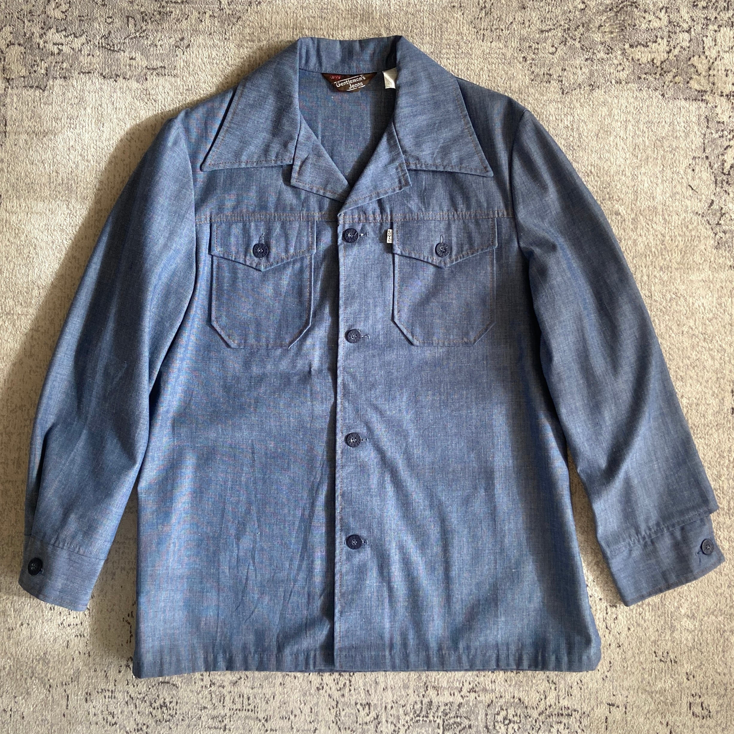 1970s Levi's Gentleman's Jeans Shirt Jacket M Made in USA F709