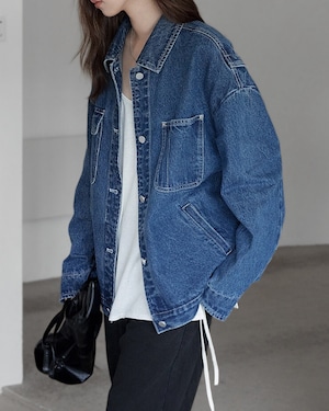 Retro wash over denim jacket ◇2color TH3584