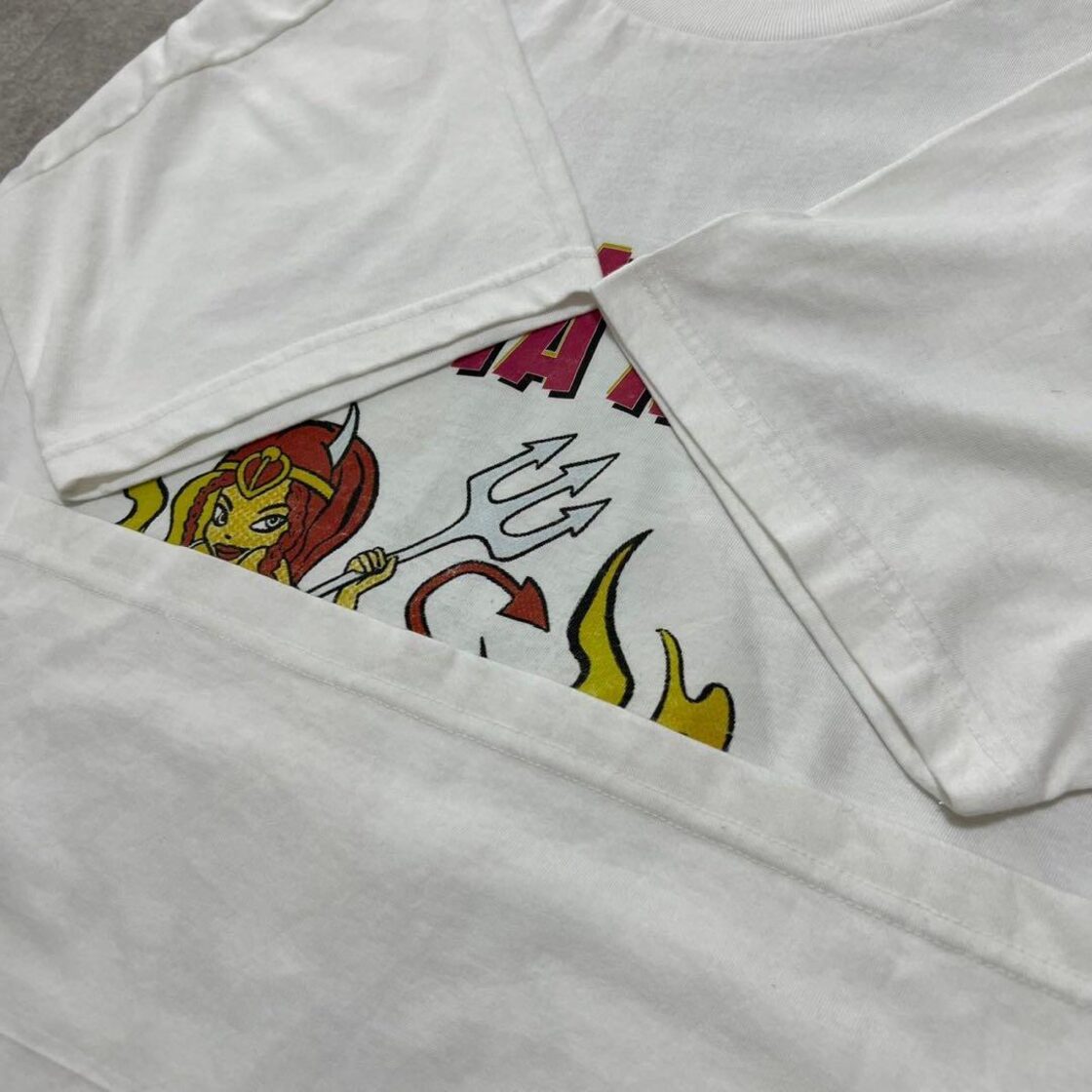 00s Y2K エロT Tシャツ ユーロビンテージ ヨーロッパ 半袖 白 XL | PAY ID