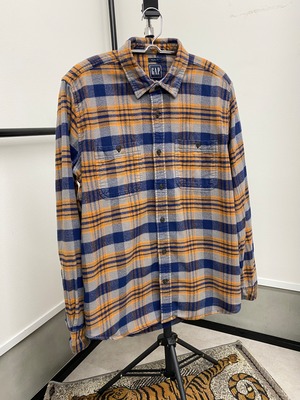 00sGAP Cotton Flannel Check Shirt/L