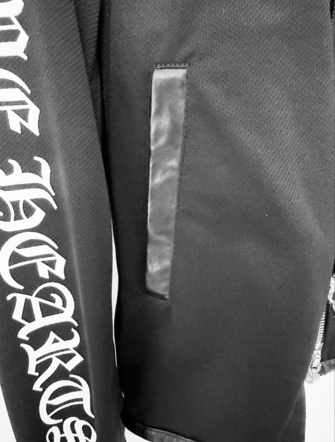 CHROME HEARTS クロムハーツ レザー切 カシミヤ ダガージャケット