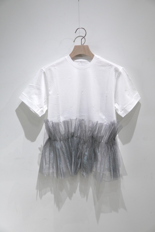 TANAKA / THE TEE+ / WHITE / 2 FRILL