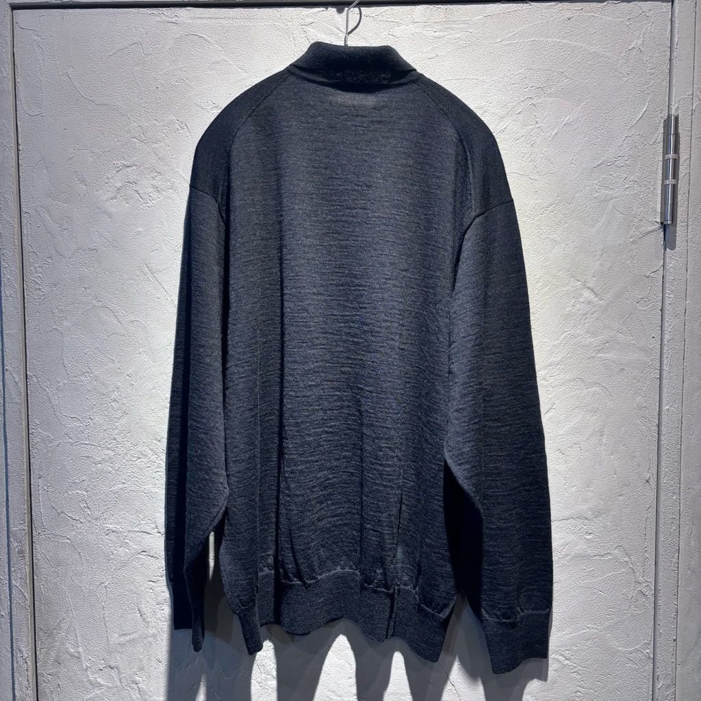 COMOLI コモリ 25AW COLLARED WOOL KNIT CARDIGAN ウール 衿つき