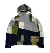 【hoodie23】 Remake Hoodie black × Gray military