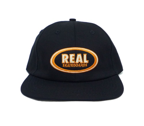 REAL /OVAL EMBROIDERED STRAPBACK HAT