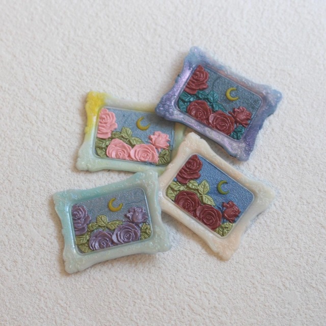 【異型】Wax Seal Stamp│Moonlight Rose【エンボス】