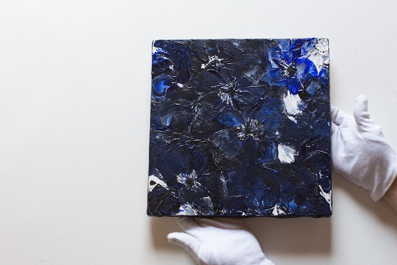 Flower / 青い花の現代アート作品 絵画販売 | TOMOYA OFFICIAL GALLERY