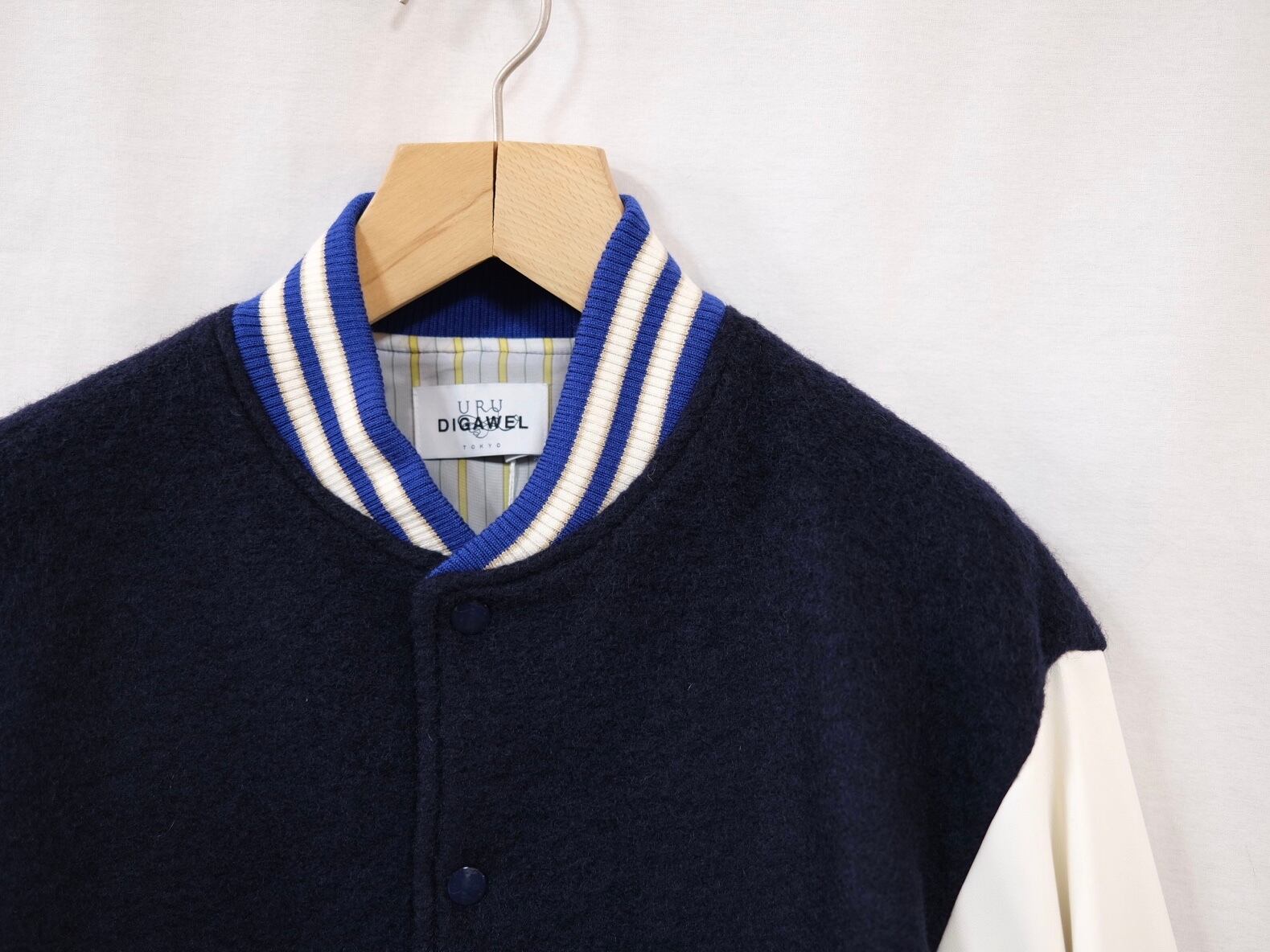 DIGAWEL” Varsity Jacket( URU TOKYO×DIGAWEL )Navy” | Lapel online store