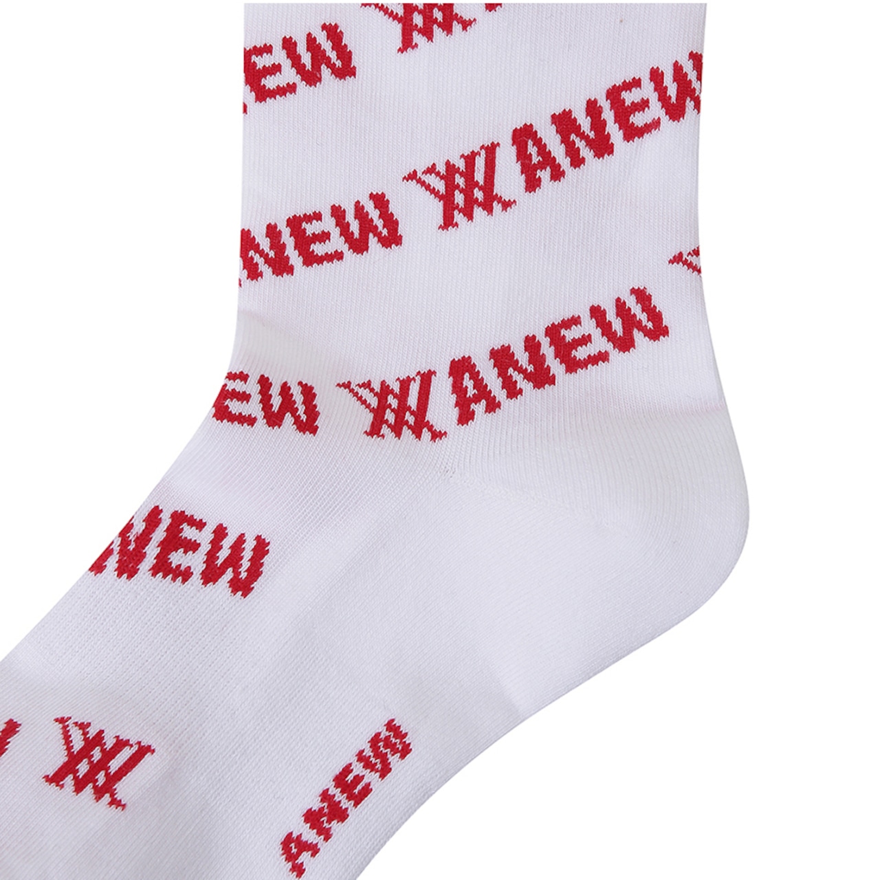 Diagonal logo repeat Knee socks [サイズ: F (AGCUWSC06REF)] [カラー: RED]