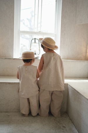 【即納/送料無料】son and daughter / Koa Linen Sets / Natural