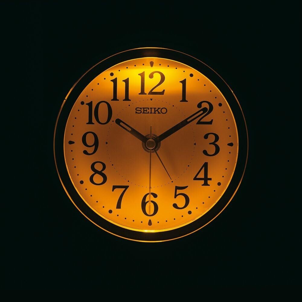 セイコークロック(Seiko Clock) 目覚まし時計 置き時計 自動点灯