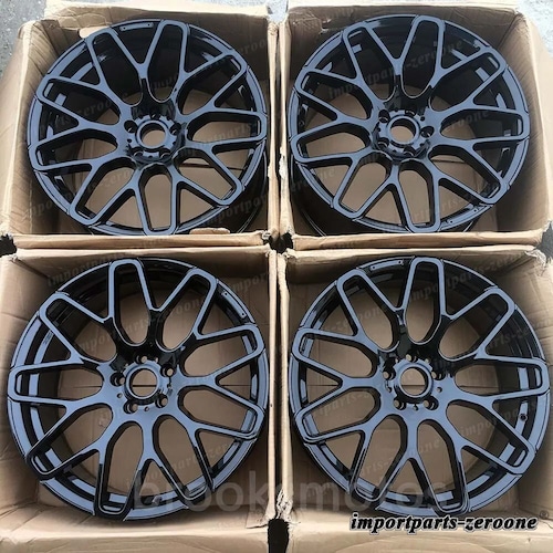 22インチB スタイル グロス ブラック ホイール メルセデスベンツ W251 R クラス R350 R500 適合 LI-1451