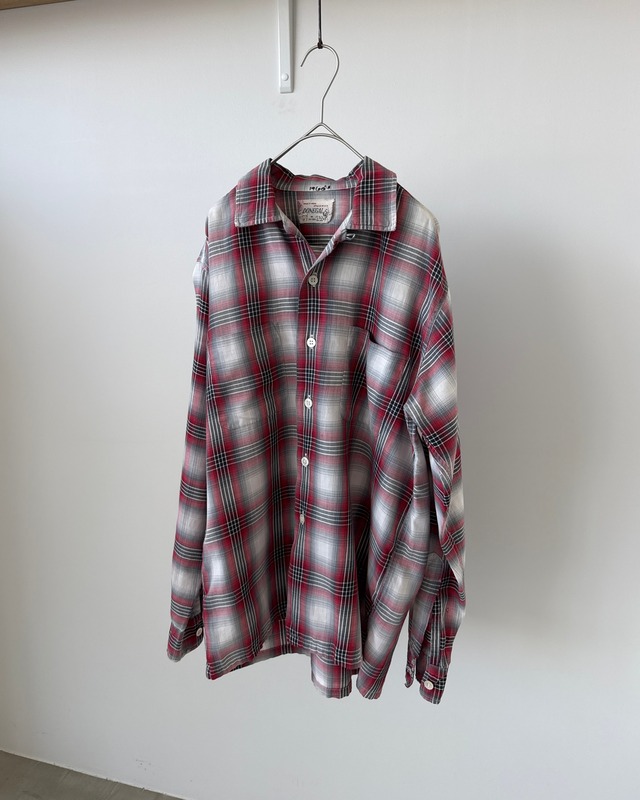 -DONEGAL-Vintage 60s Ombre check shirt