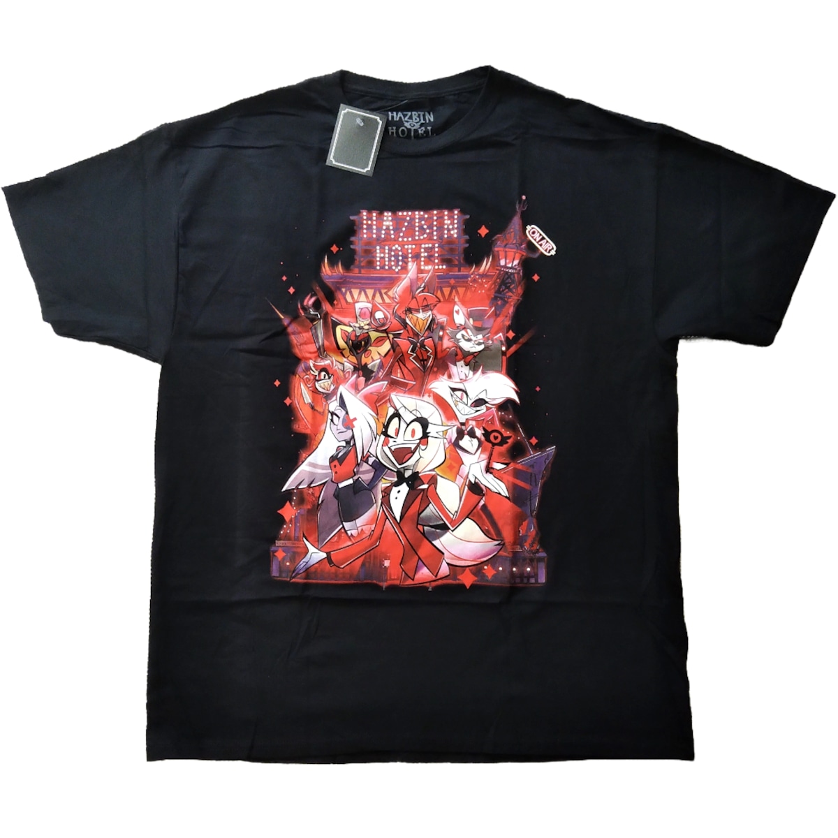 公式　海外限定ハズビンホテル　Tシャツ ハズビンホテル Tシャツ XL 黒 hazbin hotel 公式 * | GOLD MINE 海外
