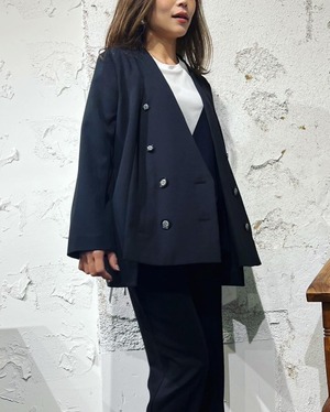 リズレイ　RISLEY risley 肩がけテーラード　裏無し　