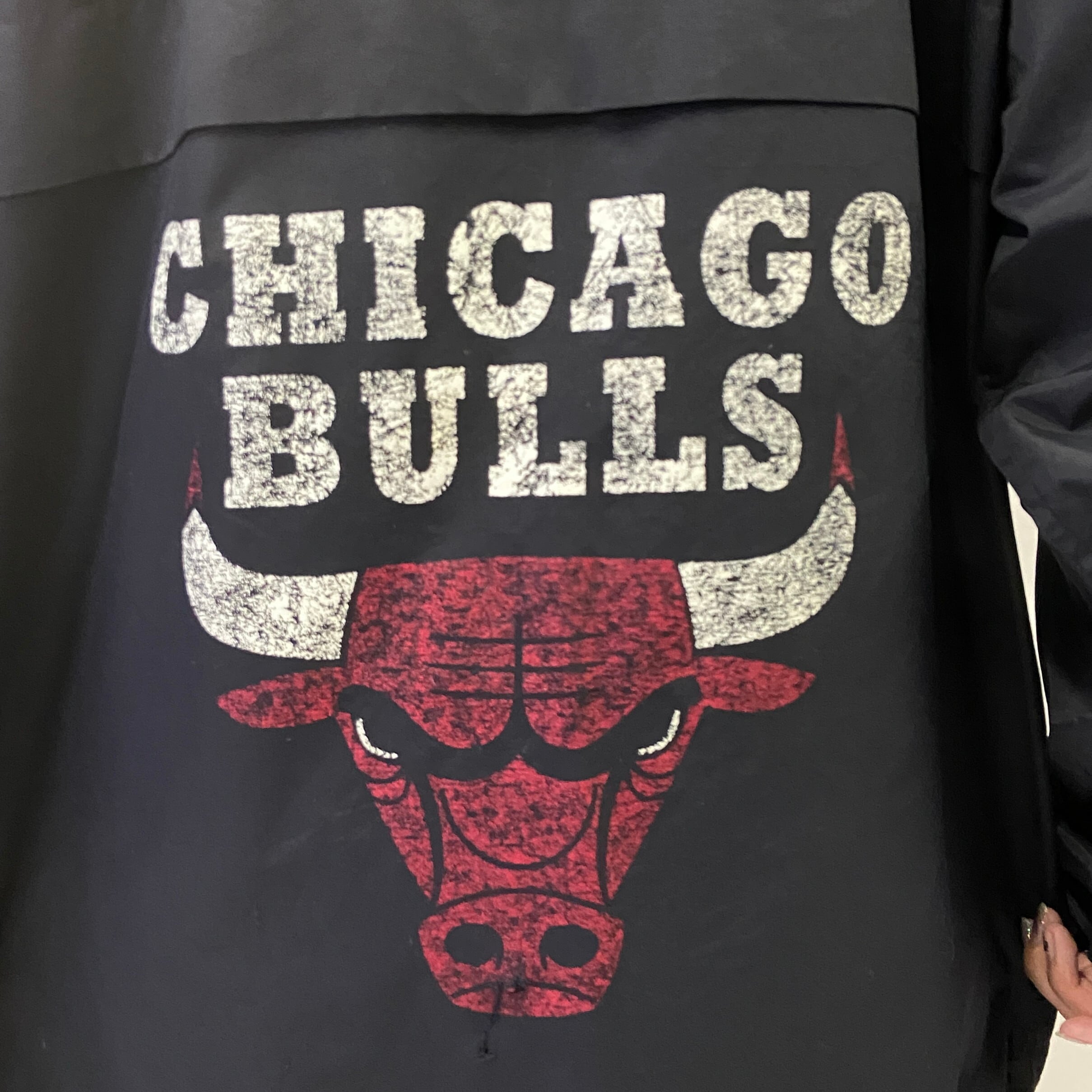 【激レア】90's NBA シカゴ ブルズ フリースジャケット　刺繍　BULLS