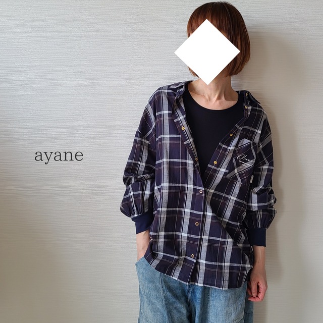 【ayane】チェックシャツ(824505)