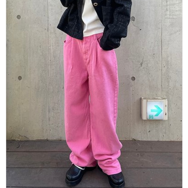 [NYEONG CLOSET]  Pintuck dyeing cotton pants / 2color 正規品 韓国ブランド 韓国通販 韓国代行 韓国ファッション パンツ