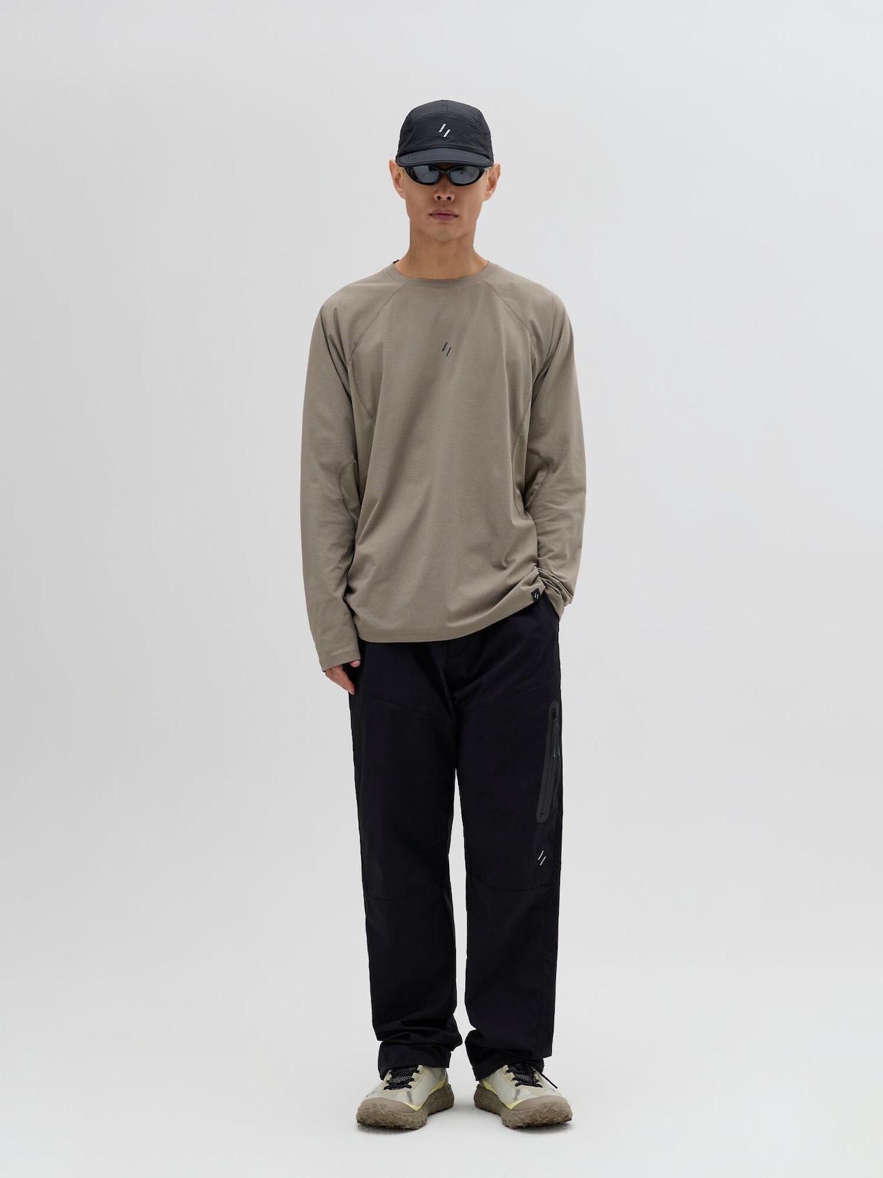 CLIMAFLOW LONG SLEEVE T-SHIRT_DARK BEIGE