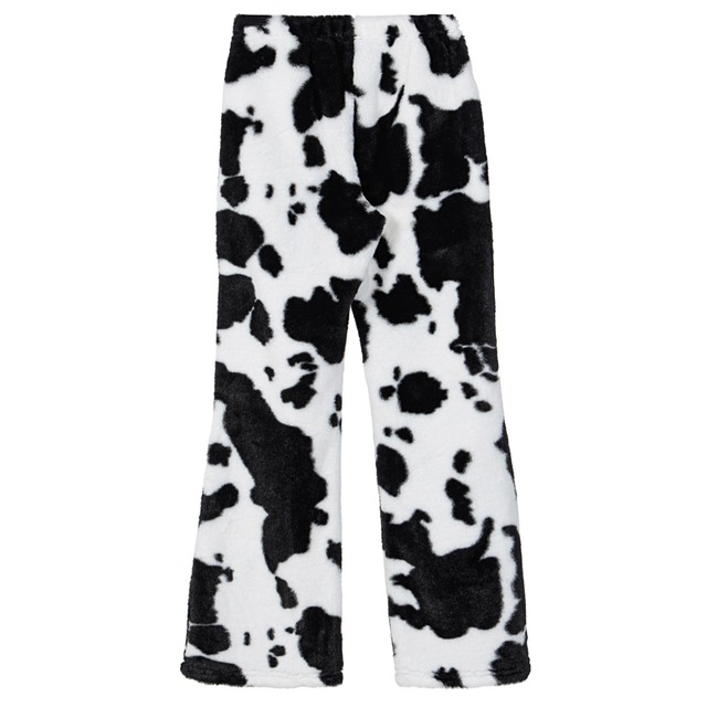 cow-print-fluffy-pants-plastic-bunny