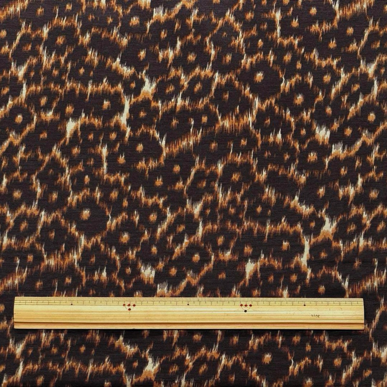 ★TB322◆2.5m◆ポリエステル100%プリントピケ織り生地◆レオパード