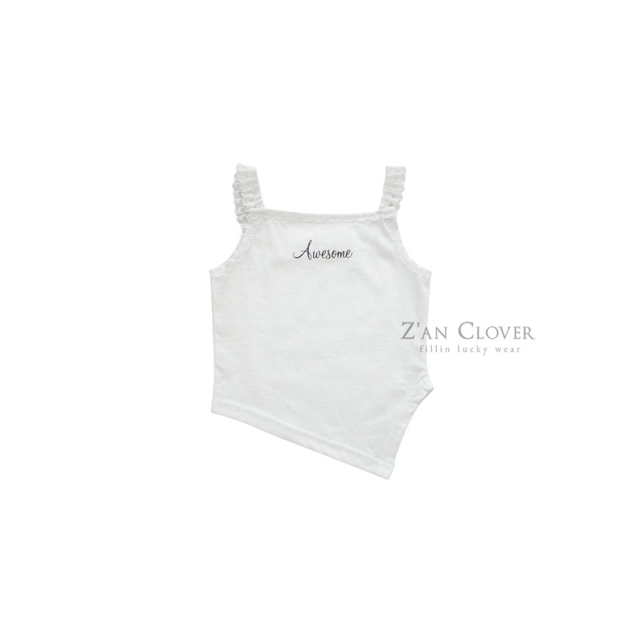 [Z’AN CLOVER] Awesome Lace Sleeveless +fee2 / [지안클로버] 어썸레이스나시