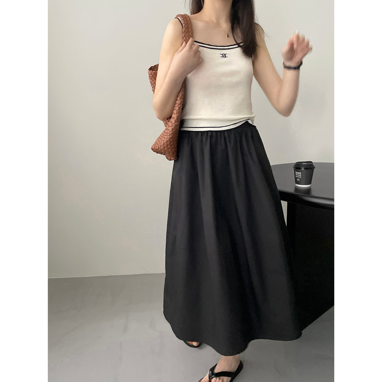 フレア ロングスカート 10047