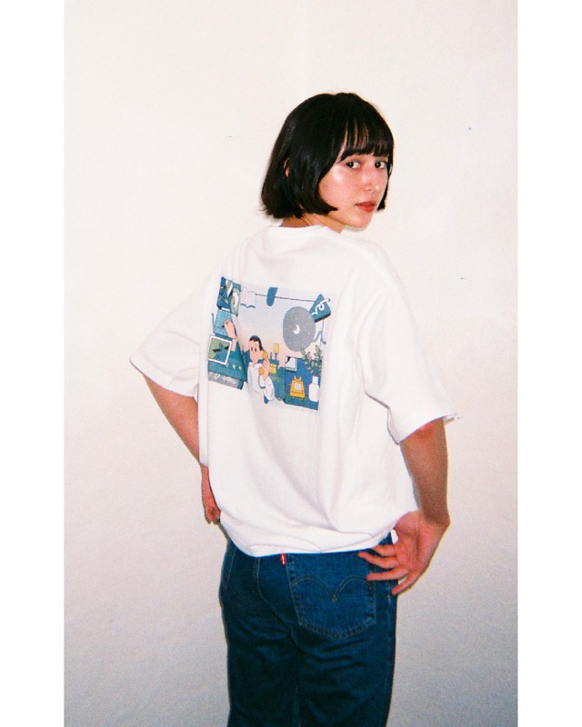 Re:POP! maco marets!】Limited T-shirt & Sticker set【Artwork by yua】 | MACO  MARETS STORE