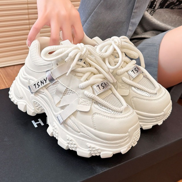 クリーンボリュームレースアップスニーカー   R01546