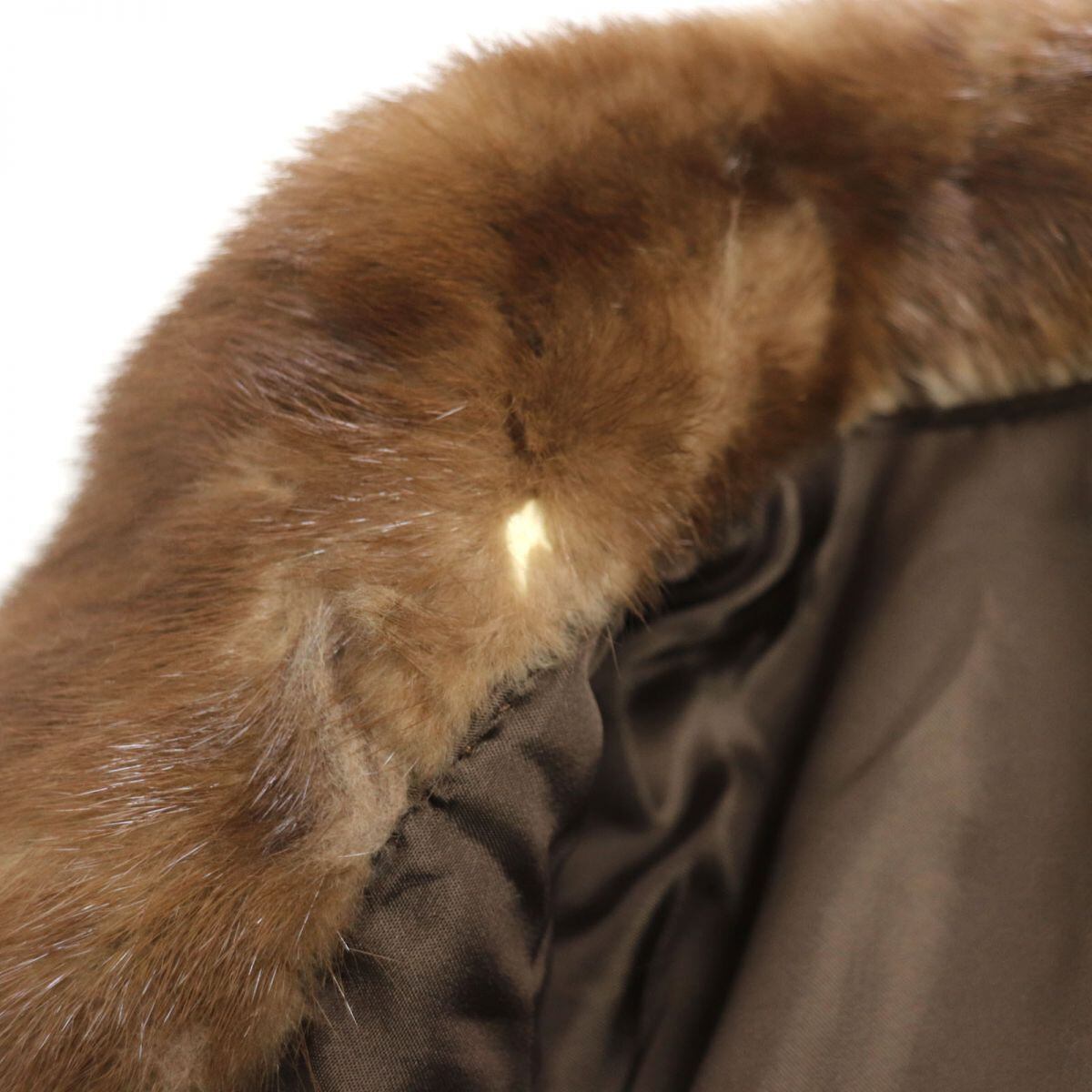 美品▽MINK ミンク 本毛皮コート 毛質艶やか・柔らか◎ ライト