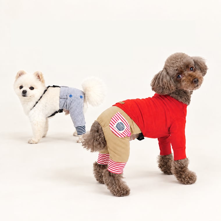 button pants S ~ XL 2color / 犬 サスペンダーパンツ 秋冬 犬服 パンツ スポーティ ボトム オーバーオール ドッグウェア 綿 シンプル 小型犬 中型犬 犬 服 ズボン コットン ペット洋服