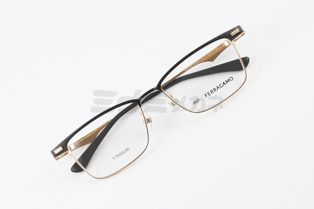 999.9×Ferragamo メガネ SF9010 017 コラボモデル アジアンフィット ブロー サーモント スクエア オシャレ ブランド フォーナインズ フェラガモ 鯖江 日本製 正規品-4枚目