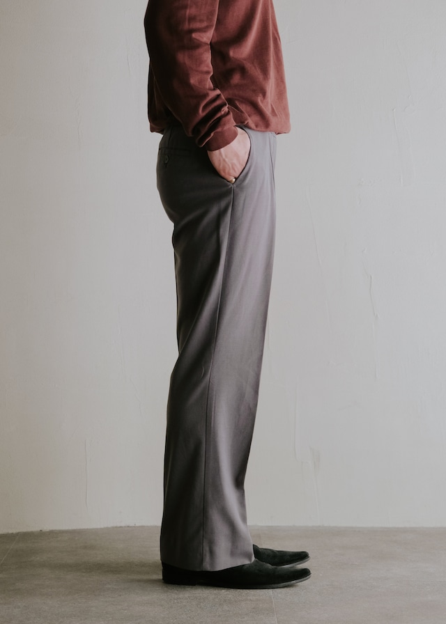 wide straight center crease slacks