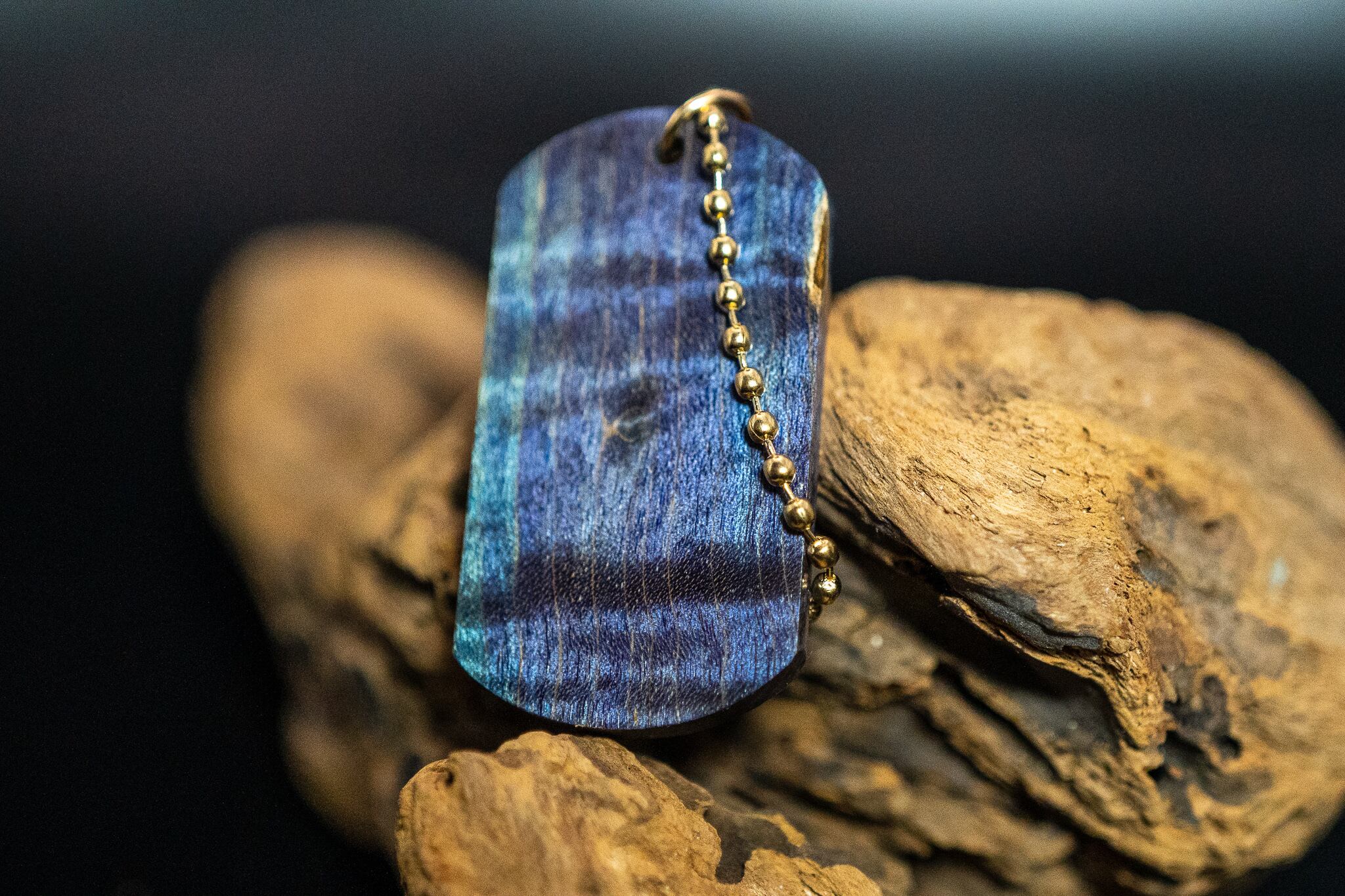 【 Midnight Shallow 】スタビライズウッド 楓 ドッグタグ