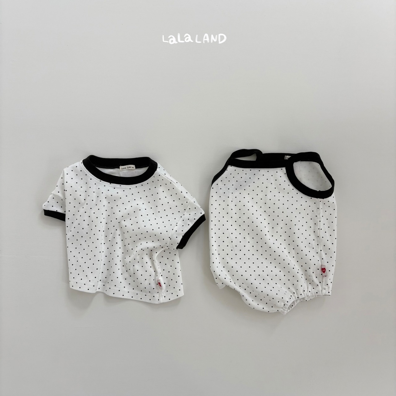 【取寄/韓国直送】LALALAND 26/SM （Baby）ハートドットスーツ｜夏服｜韓国子供服