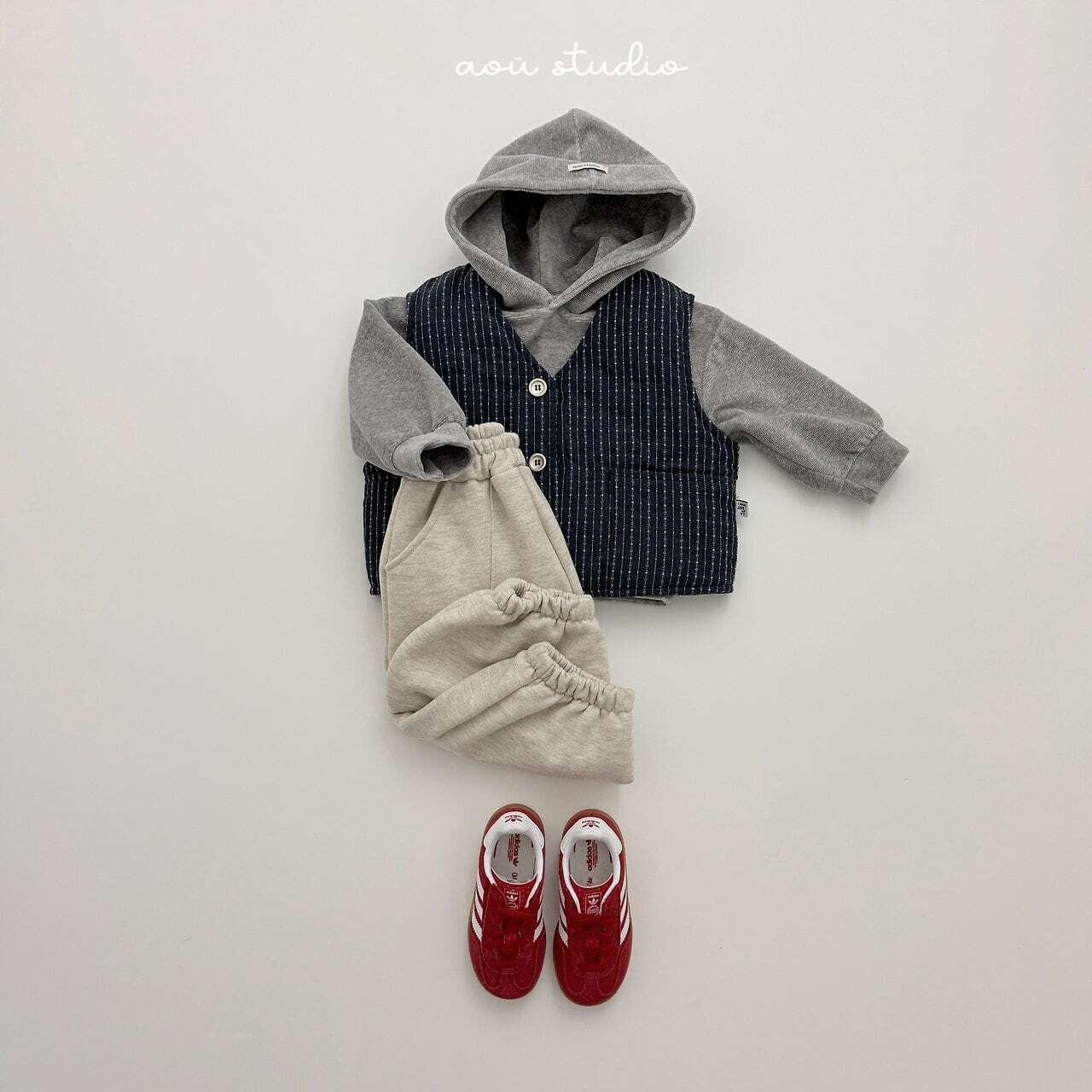 〖取寄〗韓国子供服 / 26winter / aoustudio /バルーガ フードMTM / キッズ服 *XS~L*