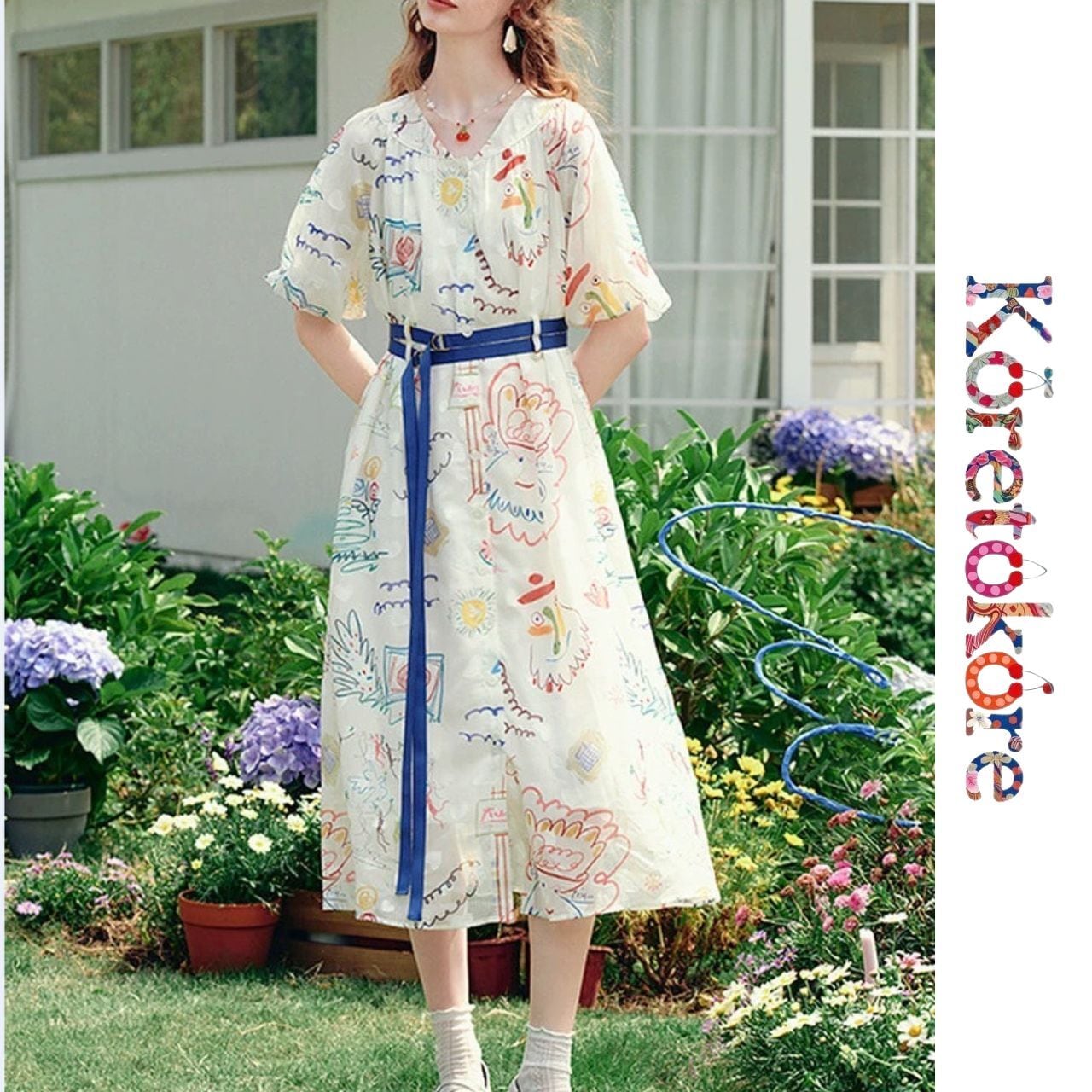 Dream Garden Art Dress A1214