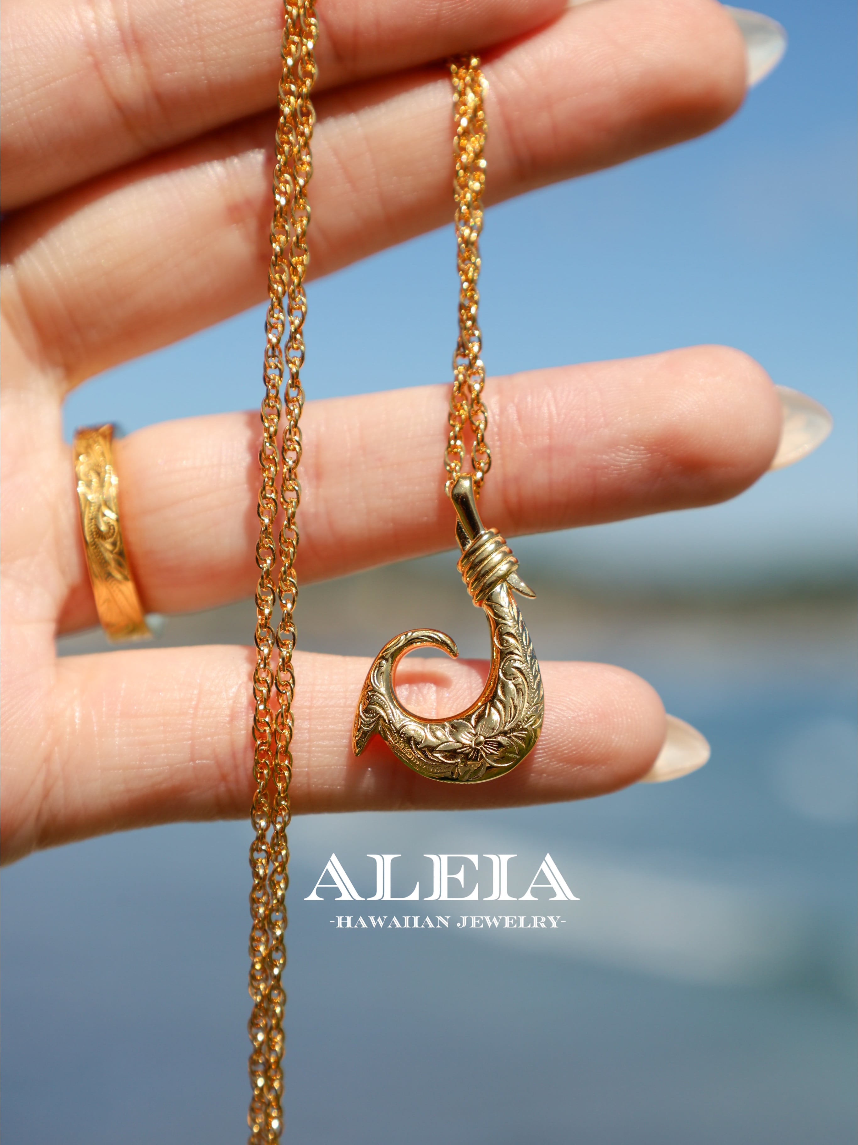 Fish Hook Necklace [316L] ハワイアンジュエリー | ALEIA【Hawaiian