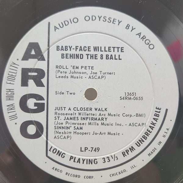 'Baby Face' Willette / Behind The 8 Ball [LP-749] - 画像4