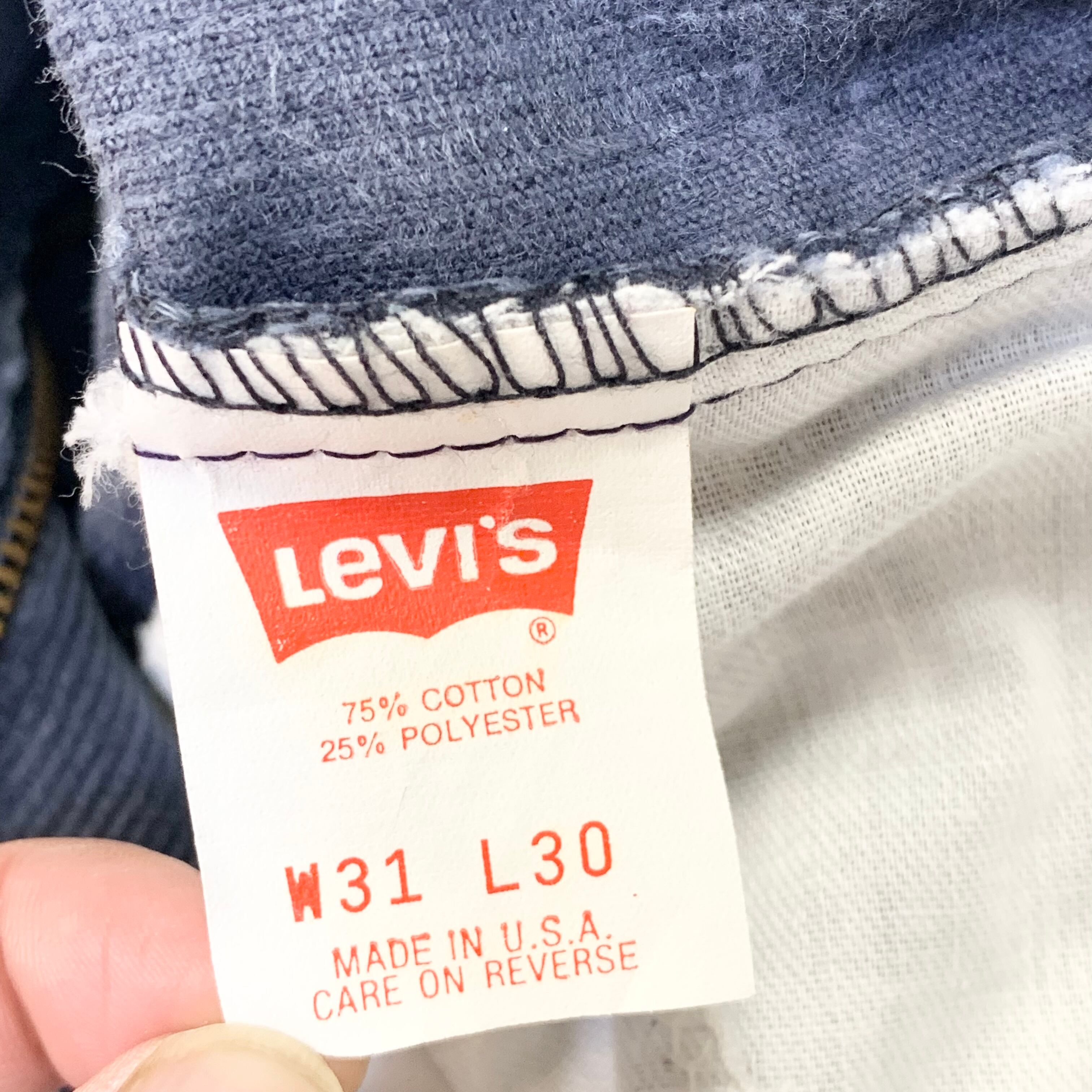 80s Levi’s 519 W31 L30